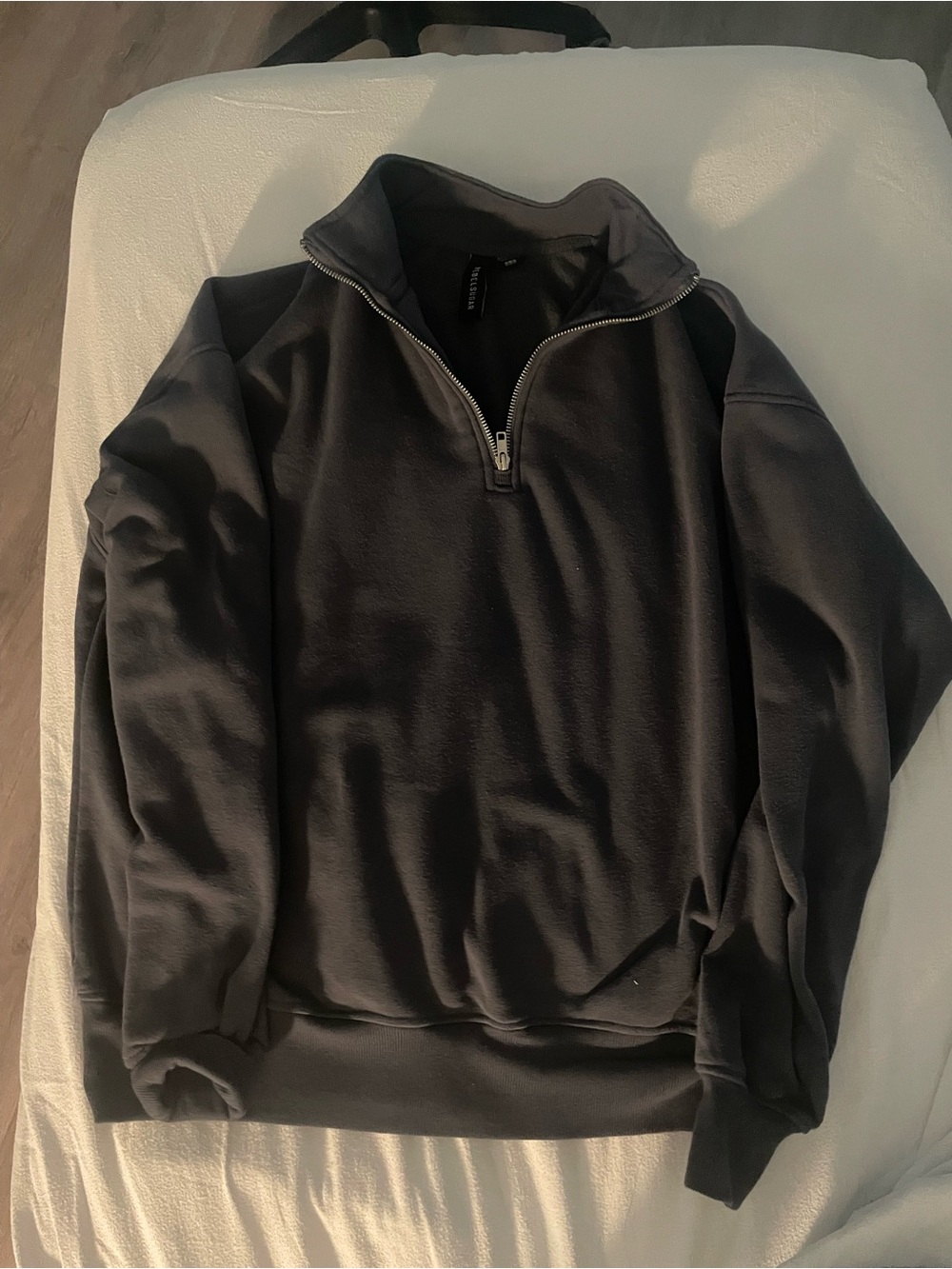 Women’s Quarter-Zip Pullover Sweater - Charcoal